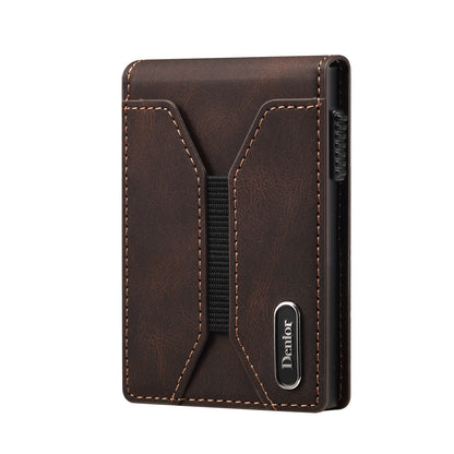 PU Leather 4 Card Slots Magsafe fold Pop Wallet