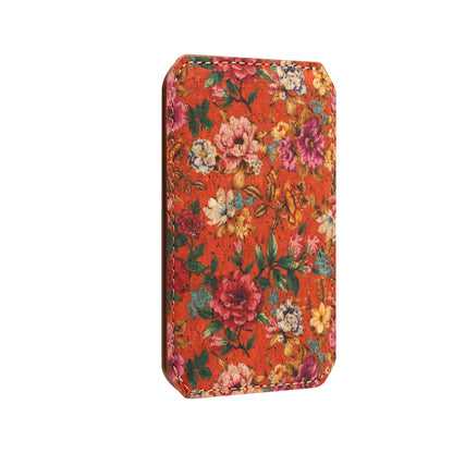 PU Faux Leather Lychee Texture Magnetic Card Holder