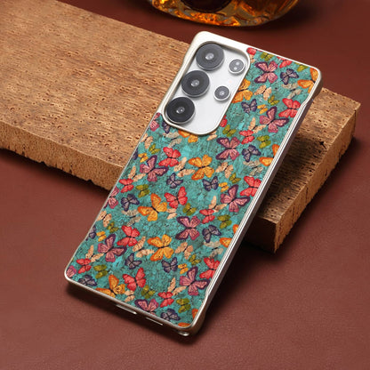 Cork Floral Borderless Magnetic Phone Case (For Samsung)