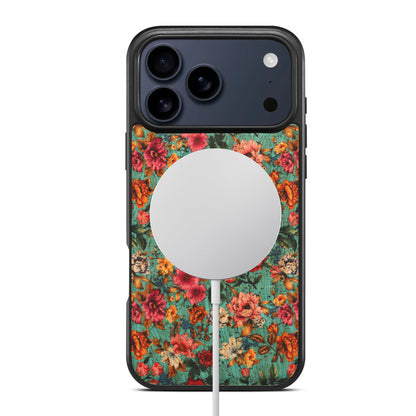 Floral Cork Mag Case