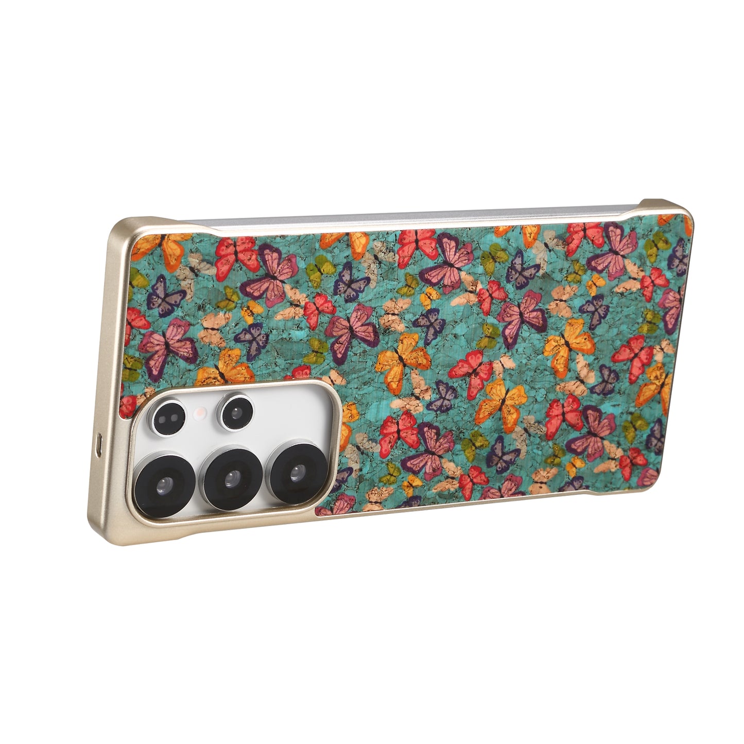 Cork Floral Borderless Magnetic Phone Case (For Samsung)