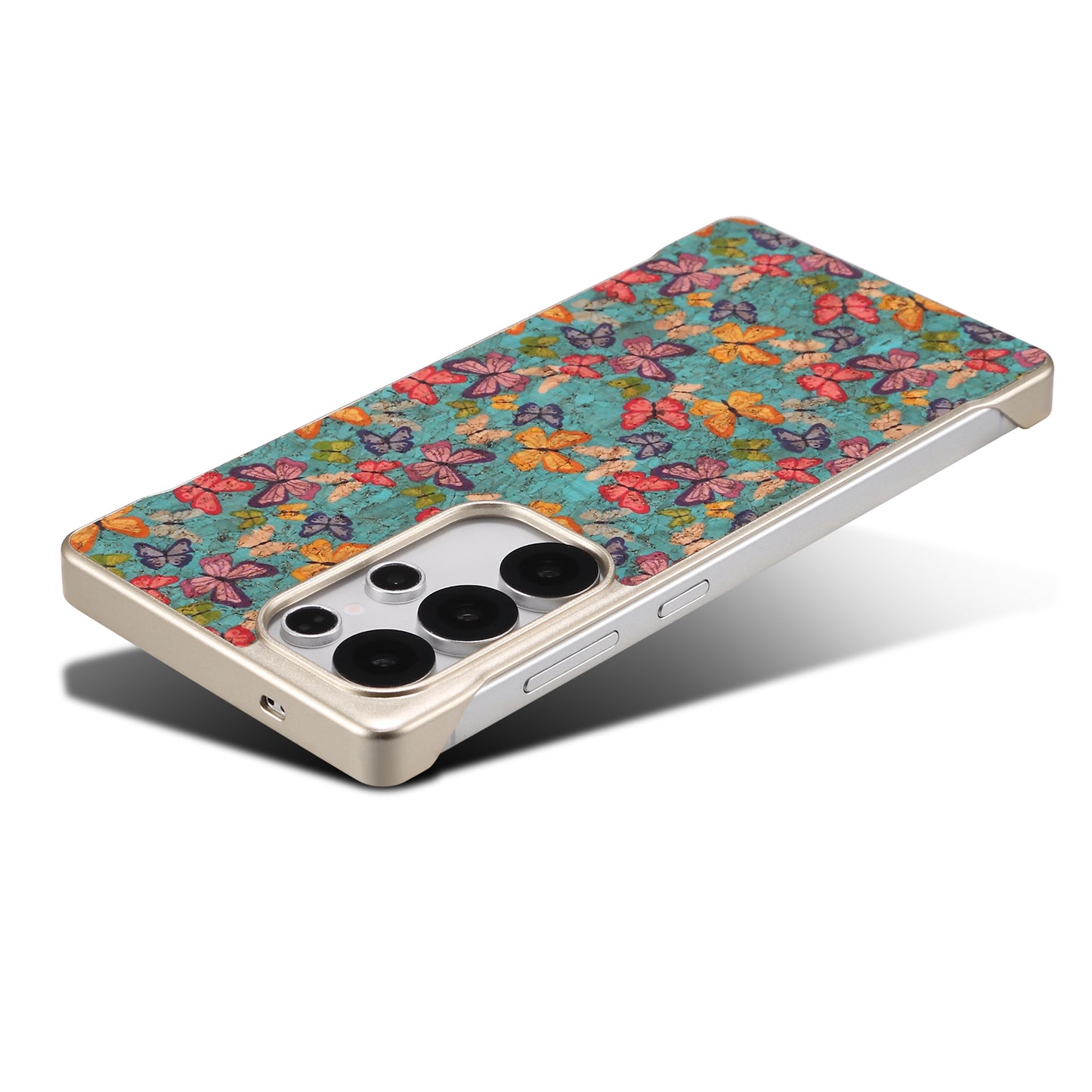 Cork Floral Borderless Magnetic Phone Case (For Samsung)