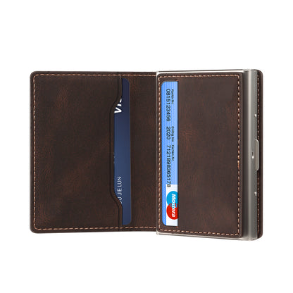 PU Skin-Feel Accordion Magnetic Card Case