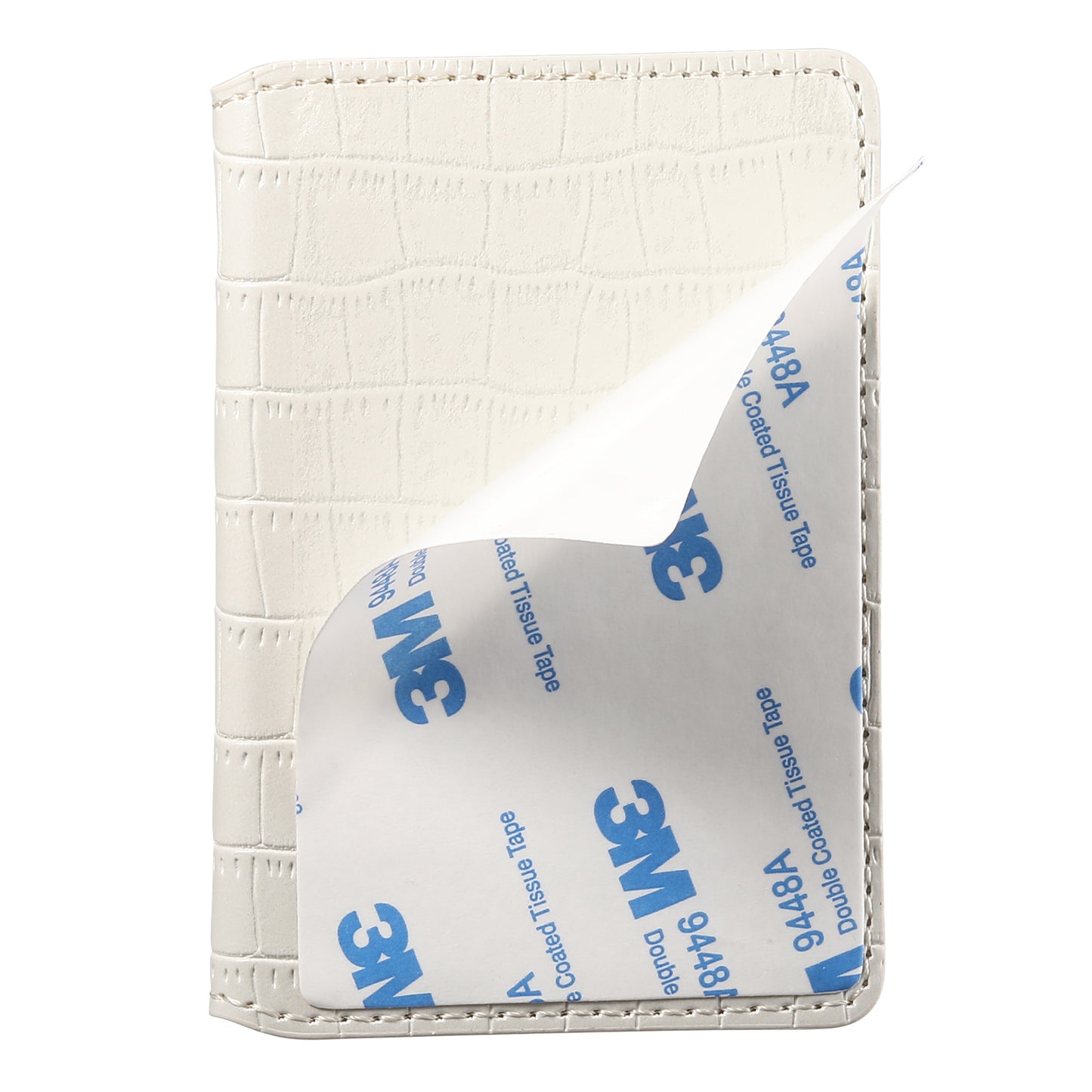 Bifold PU Leather  Glue Wallet - Outer Slot Crocodile pattern