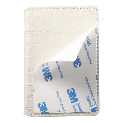 Bifold PU Leather  Glue Wallet - Outer Slot Crocodile pattern