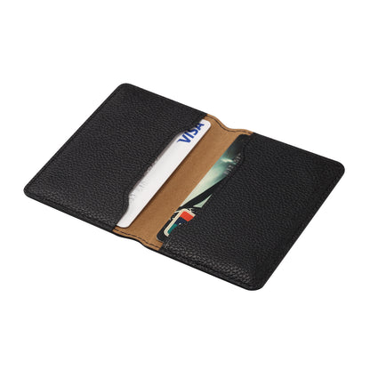 PU Faux Leather Lychee Texture Magnetic Card Holder