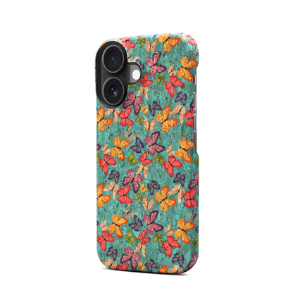 Floral Pattern Cork PC Phone Case