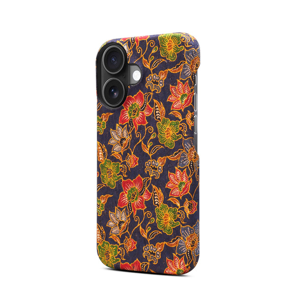 Floral Pattern Cork PC Phone Case