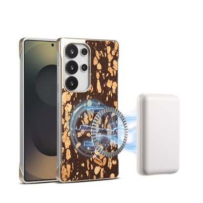 Cork Floral Borderless Magnetic Phone Case (For Samsung)