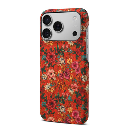 Floral Pattern Cork PC Phone Case