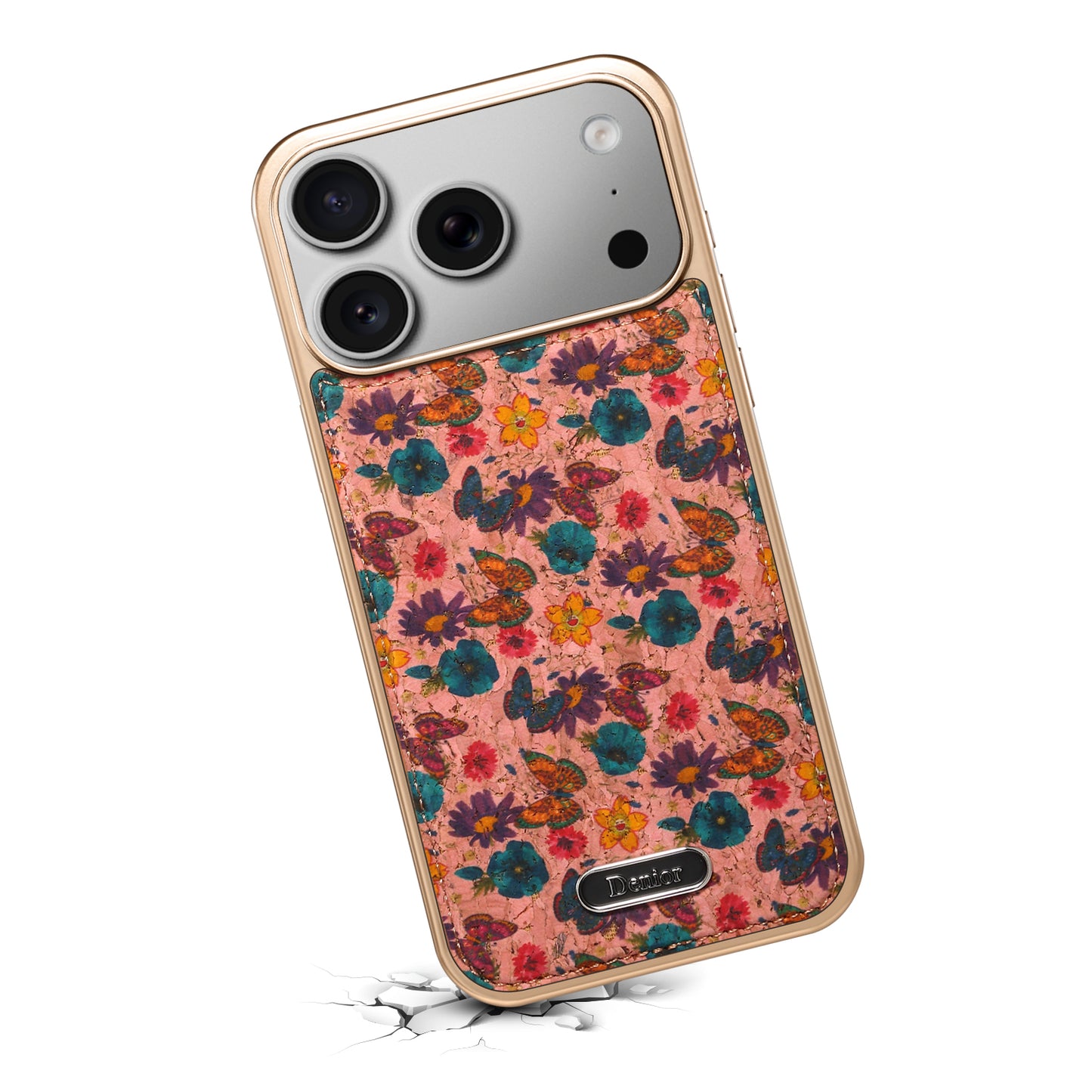 Butterfly Printed Magnetic Electroplated Phone Case