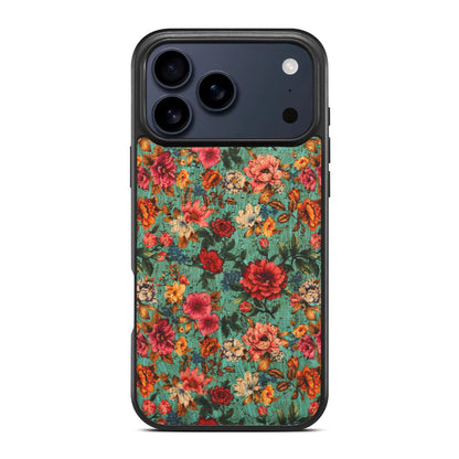 Floral Cork Mag Case