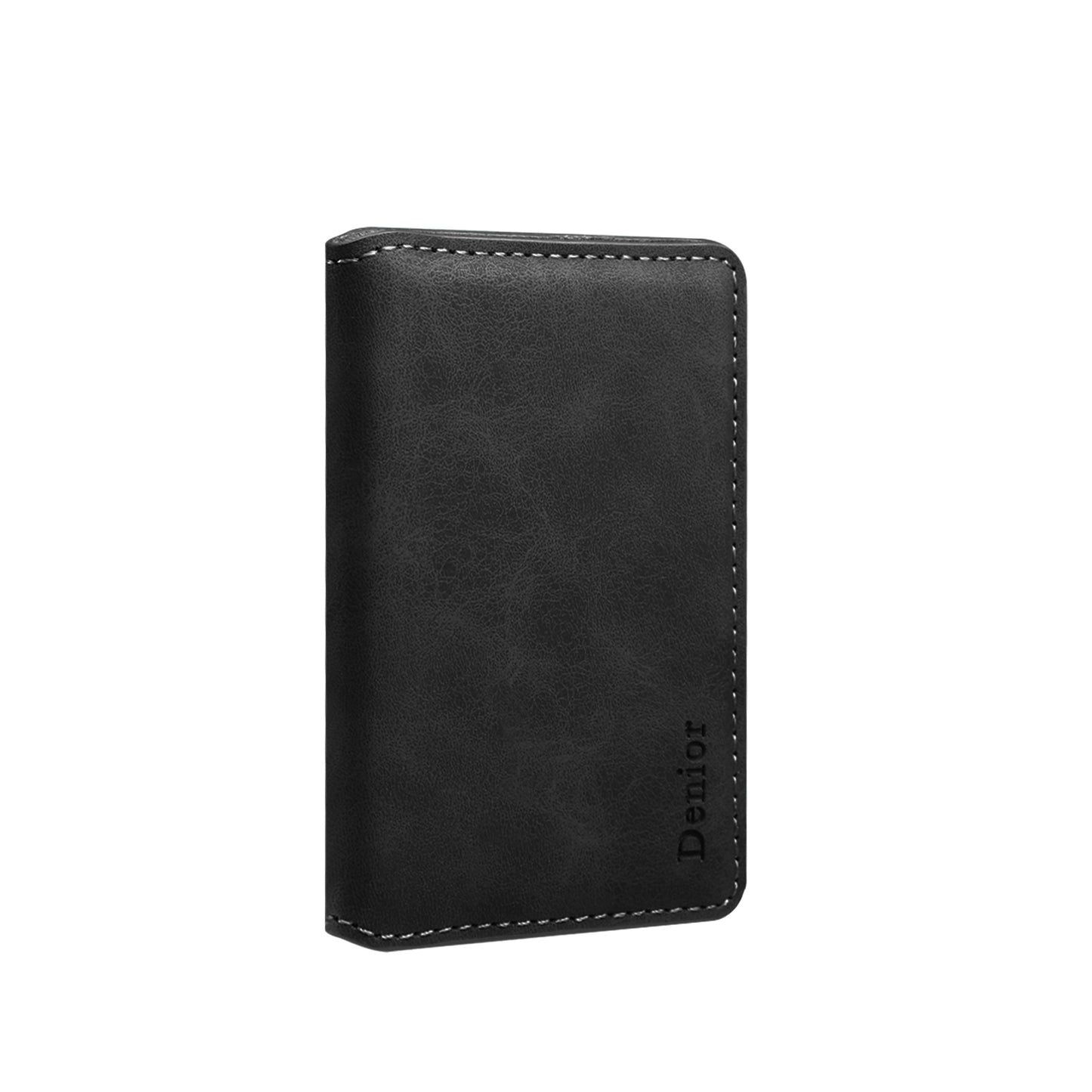 PU Faux Leather Vintage Pattern Side-Open Magnetic Card Holder