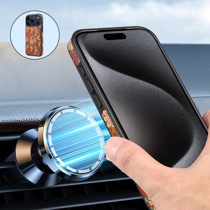 Cork Floral Magnetic Phone Case