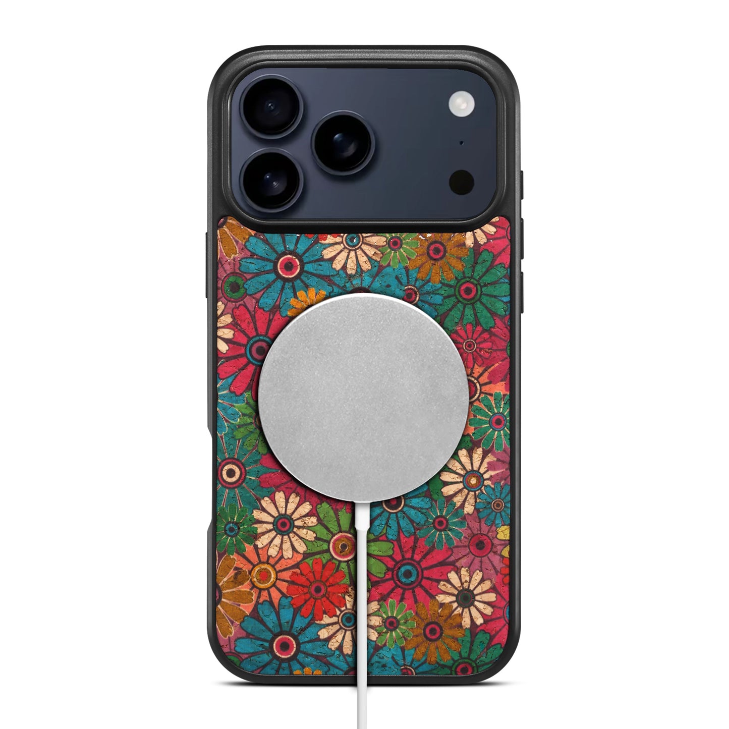 Cork Floral Magnetic Phone Case