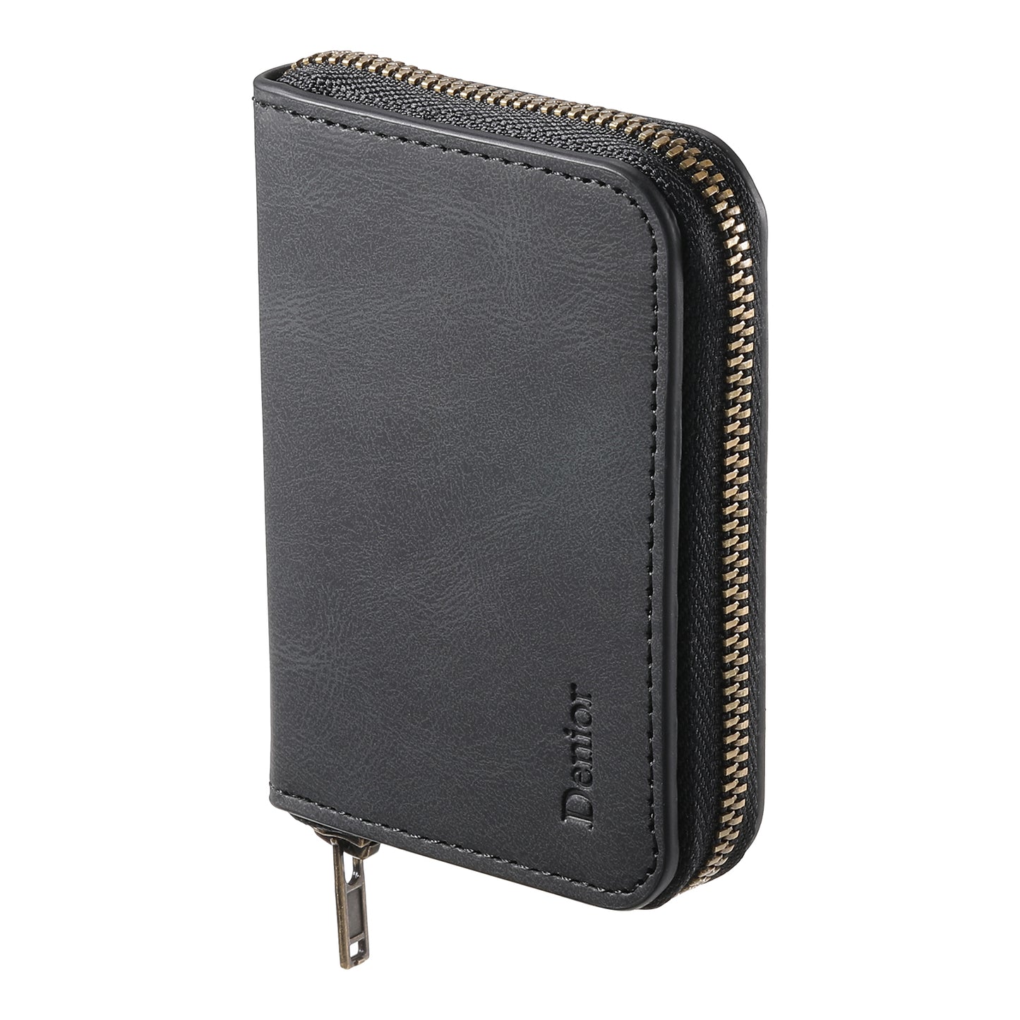PU Skin-Feel Magnetic Zipper Card Holder