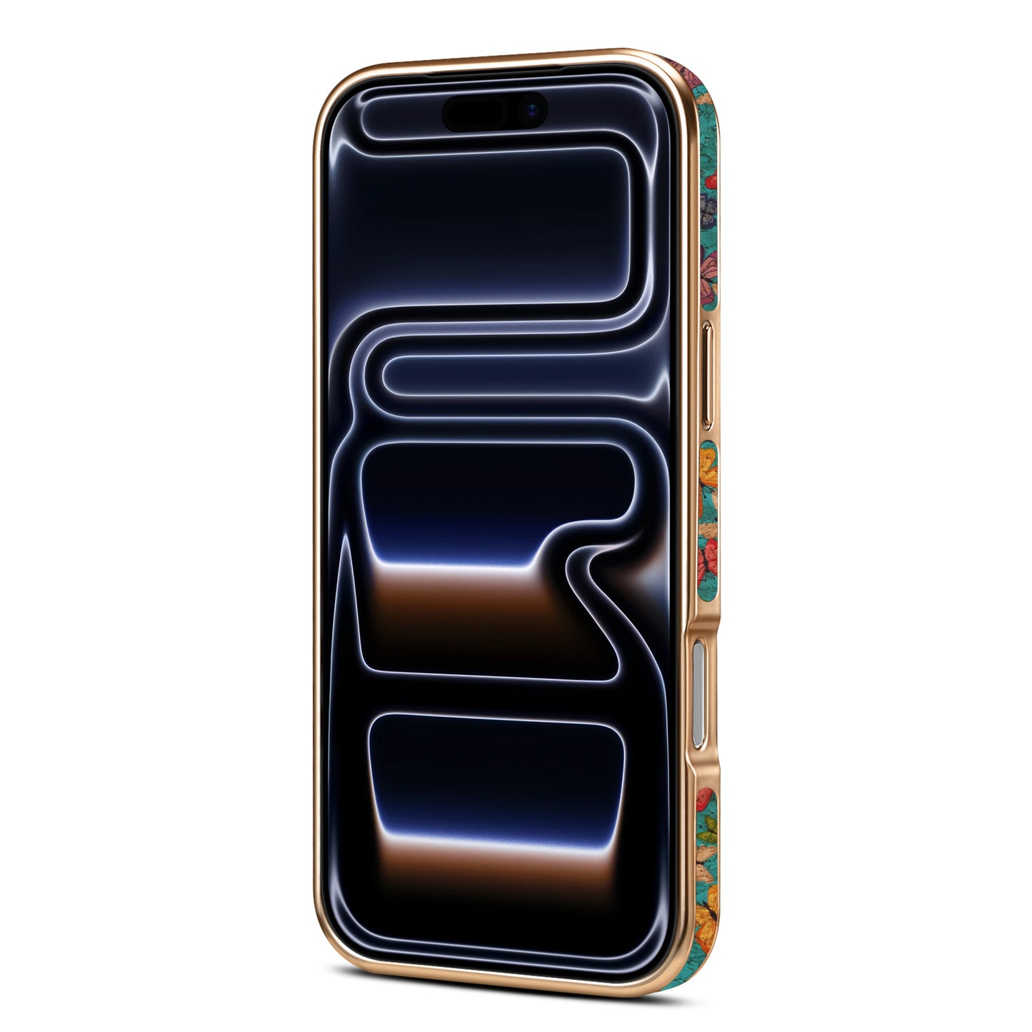 Floral Butterfly Electroplated Phone Case