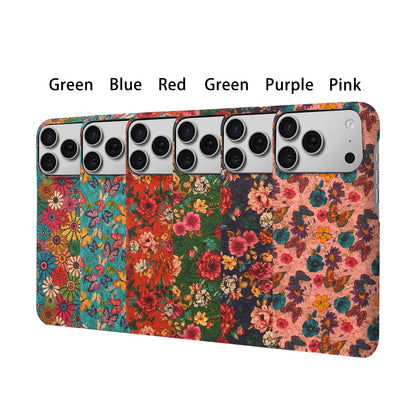 Floral Pattern Cork PC Phone Case