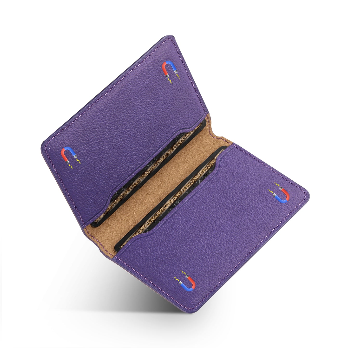 Bifold PU Leather Glue Wallet - Outer Slot
