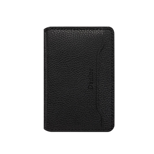 PU Faux Leather Lychee Texture Magnetic Card Holder