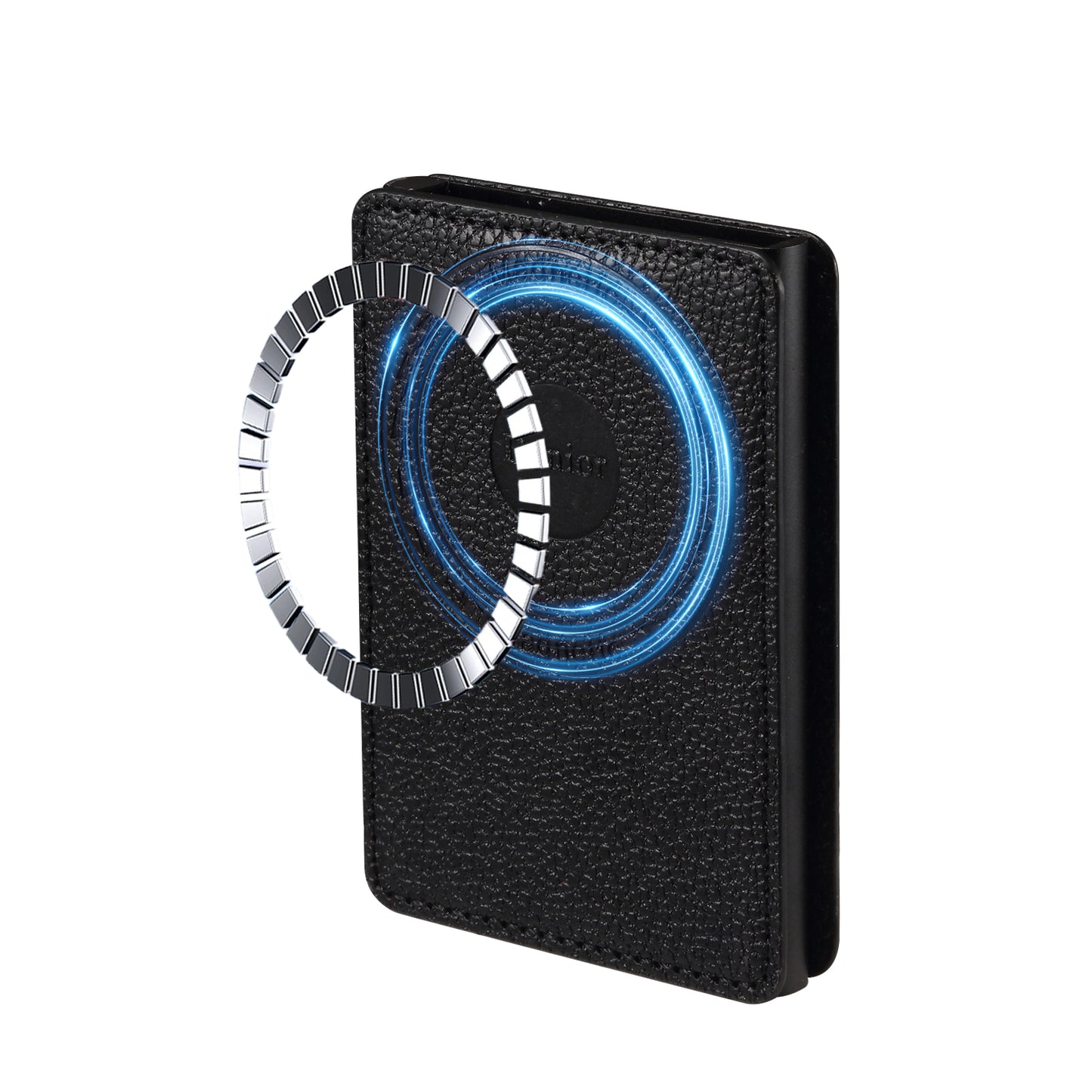 Elastic PU Leather Wallet - Lychee Pattern