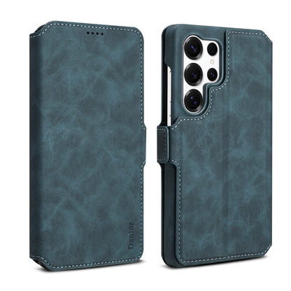 PU Retro Faux Leather Detachable Magnetic Wallet Stand Phone Case (For Samsung)