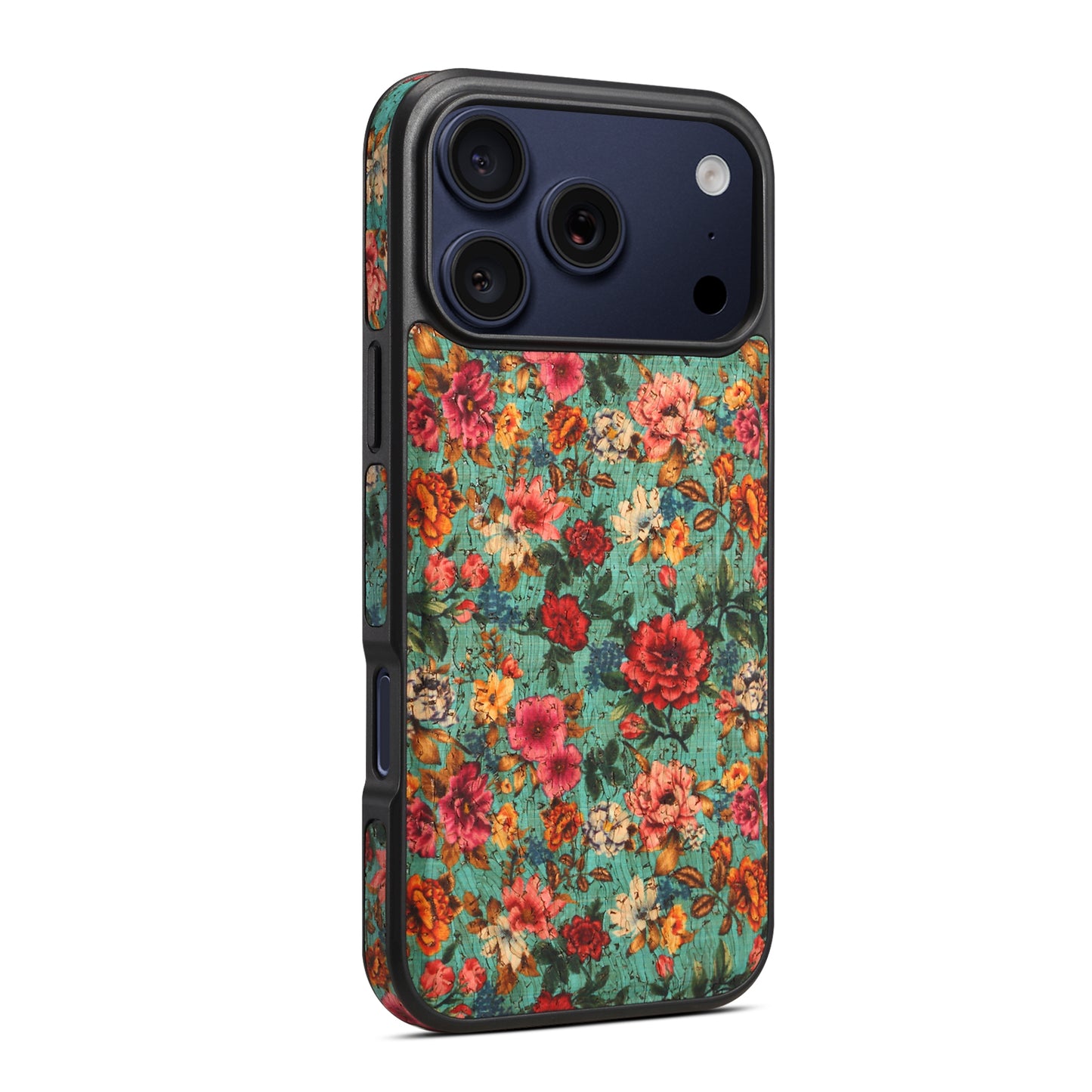 Floral Cork Mag Case