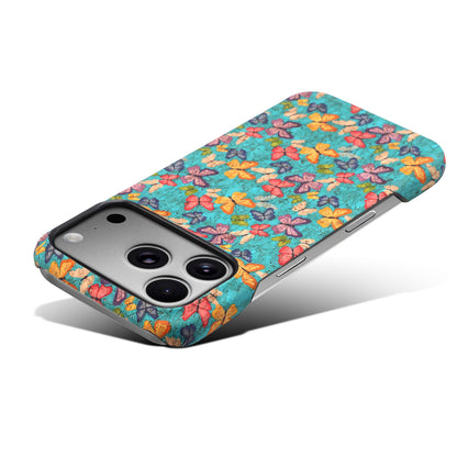Floral Pattern Cork PC Phone Case