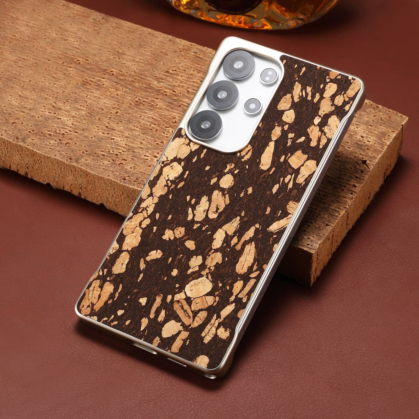 Cork Floral Borderless Magnetic Phone Case (For Samsung)