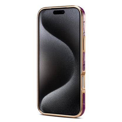 Genuine Leather Crocodile Texture Electroplated Phone Case