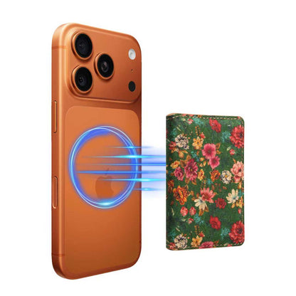 Cork Printed Magnetic Card Holder