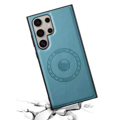 PU Faux Cowhide Texture Magnetic Phone Case (For Samsung)