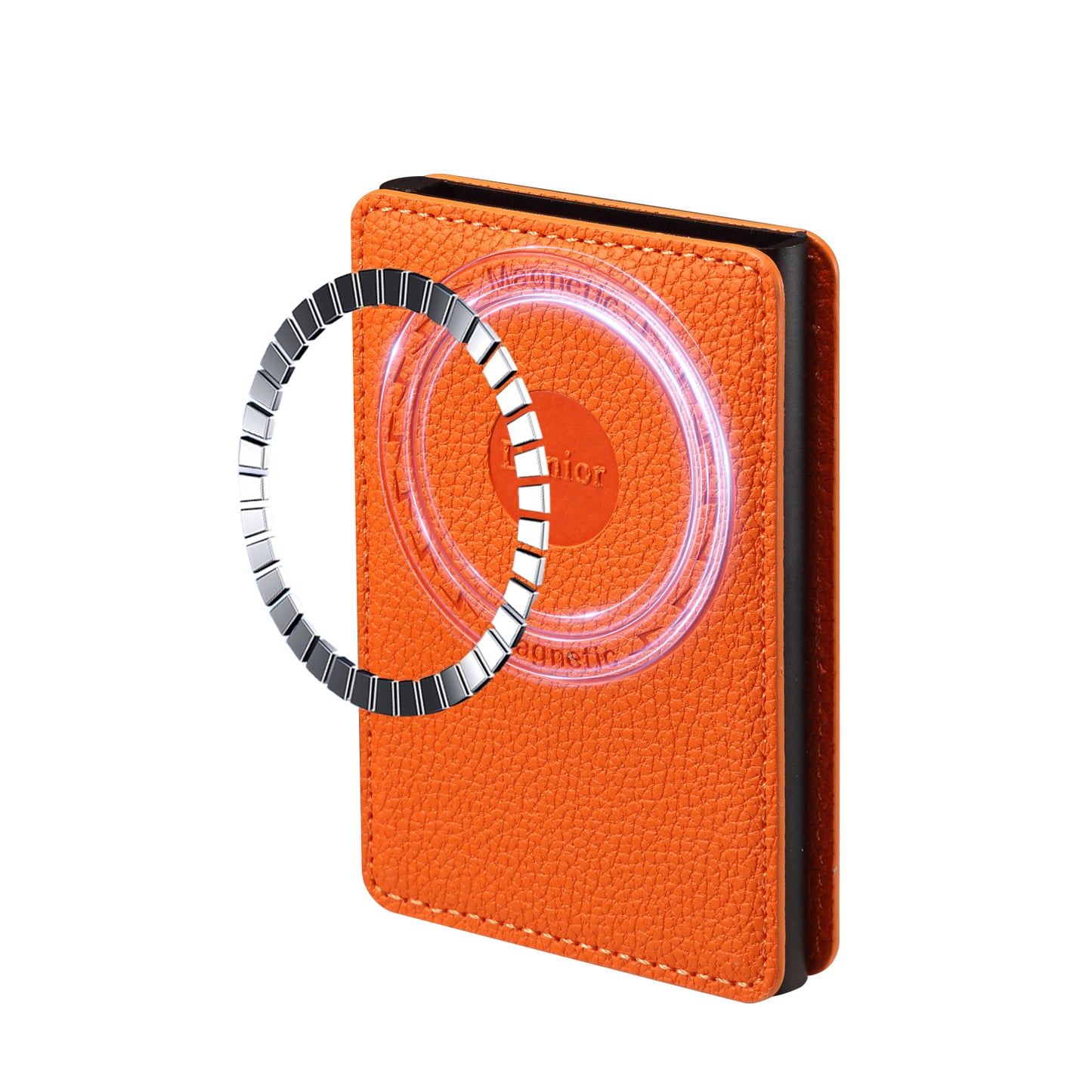 Elastic PU Leather Wallet - Lychee Pattern