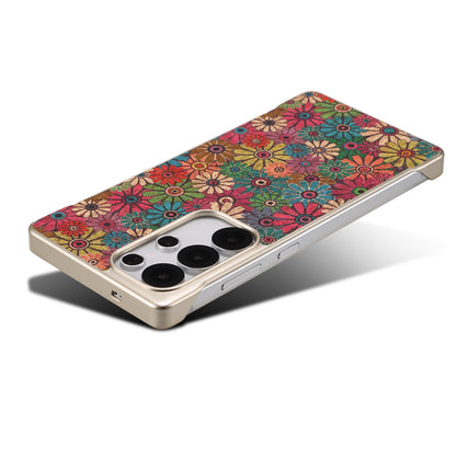 Cork Floral Borderless Magnetic Phone Case (For Samsung)