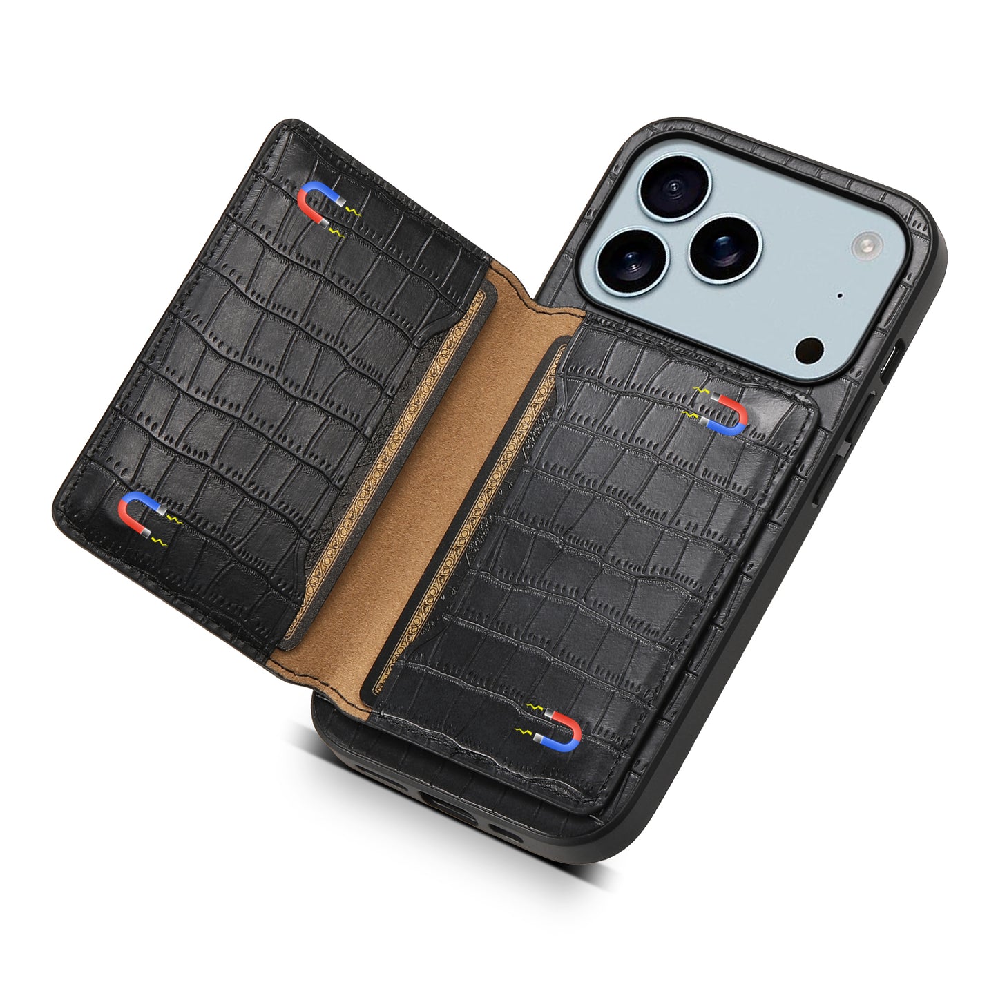 2-IN-1 PU Bag Case - Crocodile pattern