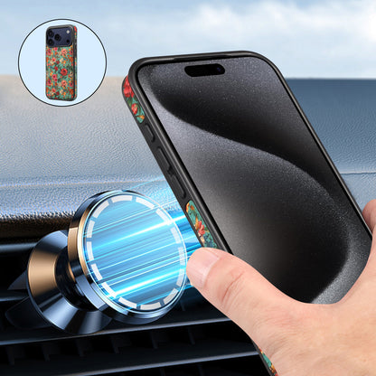 Cork Floral Magnetic Phone Case