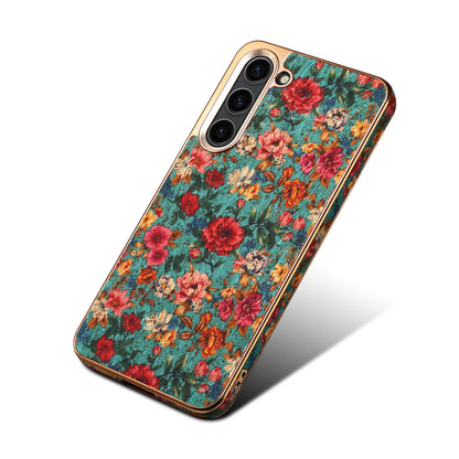 Cork Floral Electroplated Phone Case (For Samsung)