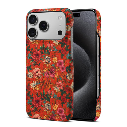 Floral Pattern Cork PC Phone Case
