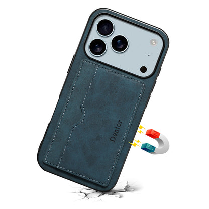 PU Retro Faux Leather Wallet Case with Horizontal Kickstand (For iPhone)