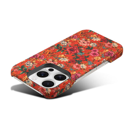 Floral Pattern Cork PC Phone Case