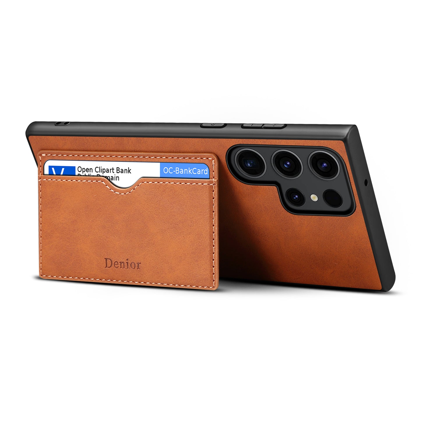 PU Retro Faux Leather Wallet Case with Horizontal Kickstand (For Samsung)