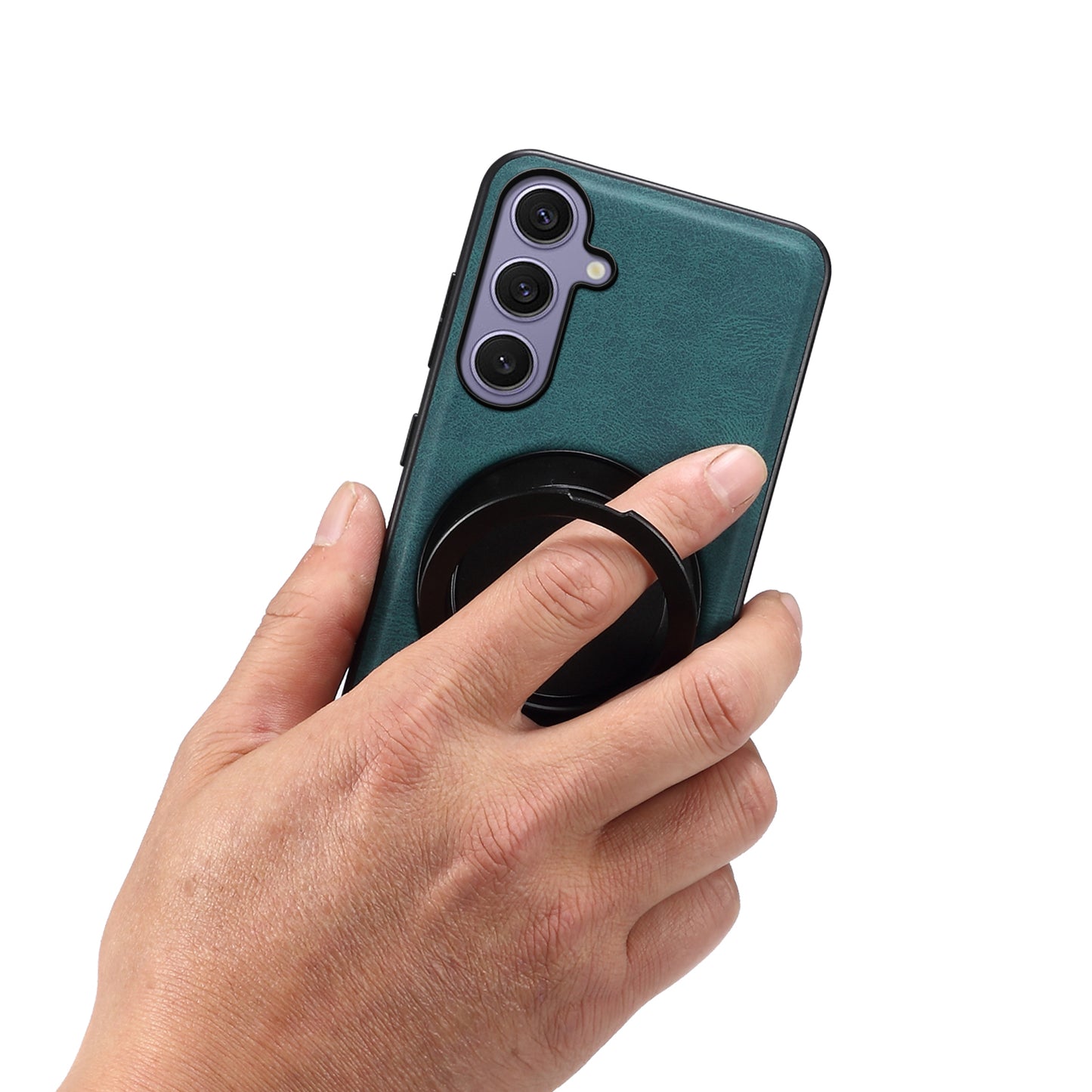 PU Skin‑Feel Texture Rotating Magnetic Phone Case (For Samsung)