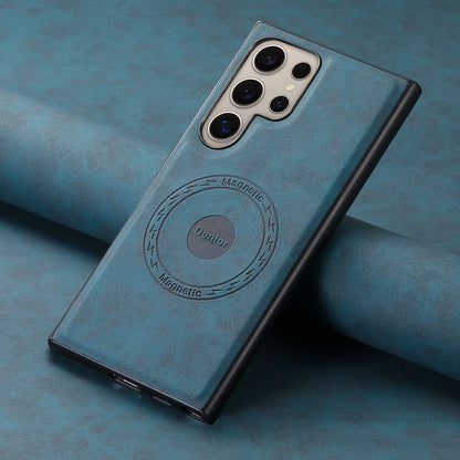 PU Retro Faux Leather Texture Magnetic Phone Case (For Samsung)