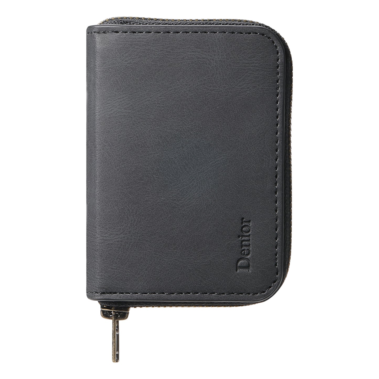 PU Skin-Feel Magnetic Zipper Card Holder