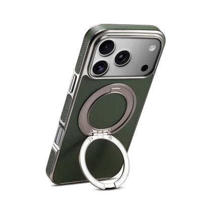 Genuine Leather Gear Electroplated Phone Case