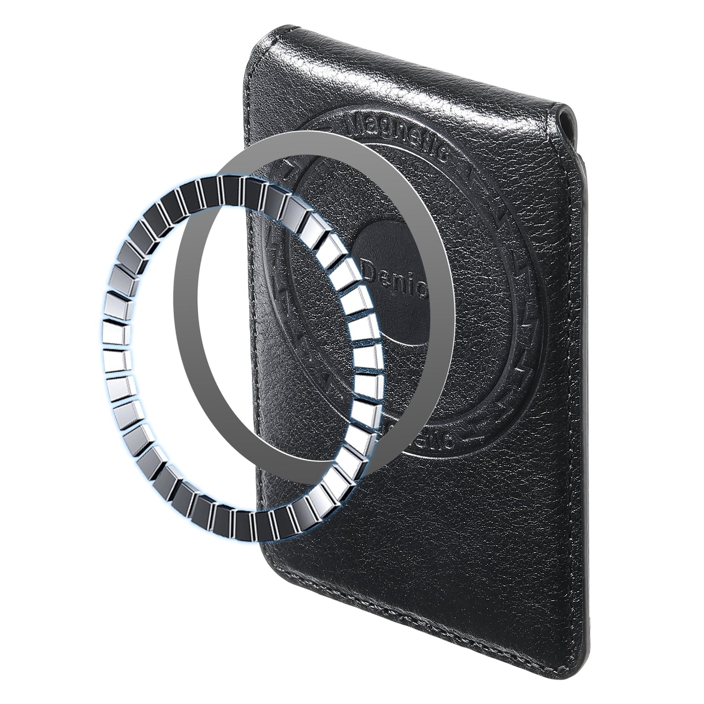 Genuine Leather Magnetic Card Holder