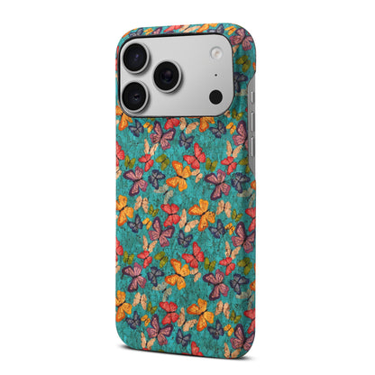 Floral Pattern Cork PC Phone Case
