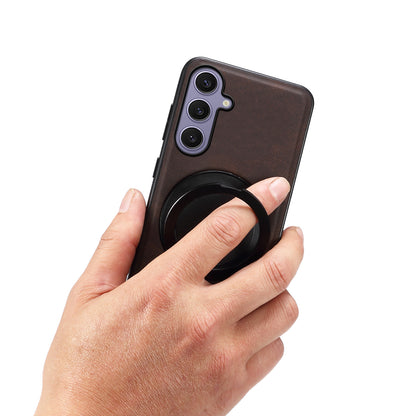 PU Skin‑Feel Texture Rotating Magnetic Phone Case (For Samsung)