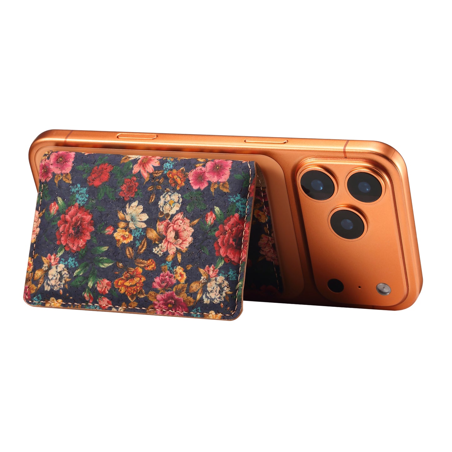 Cork Printed Magnetic Card Holder