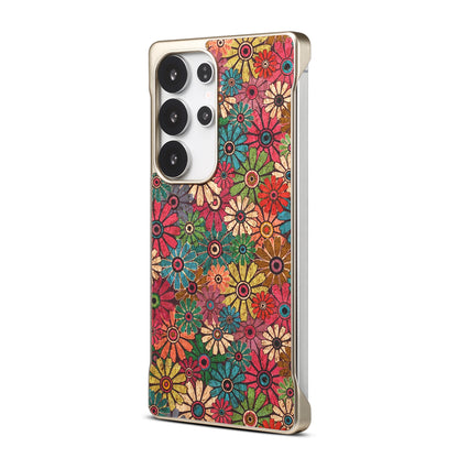 Cork Floral Borderless Magnetic Phone Case (For Samsung)